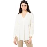 Hvide Dameskjorter i Silke Asymmetrisk Størrelse XL på udsalg 