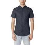 Blå Armani Exchange Sommer Kortærmede skjorter med korte ærmer Størrelse XL til Herrer på udsalg 