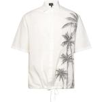 Hvide Armani Emporio Armani Kortærmede skjorter med korte ærmer Størrelse XL 
