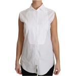 Hvide Dolce & Gabbana Skjorter uden ærmer i Bomuld Uden ærmer Størrelse XL til Damer på udsalg 