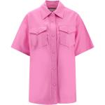 Pinke Stand Studio Kortærmede skjorter med korte ærmer Størrelse XL til Damer på udsalg 