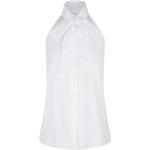 Hvide ASPESI Skjorter uden ærmer i Bomuld med Sløjfe Uden ærmer Størrelse XL til Damer på udsalg 