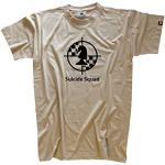 Beige Suicide Squad Shirtzshop T-shirts med rund hals i Bomuld Størrelse XXL til Herrer 