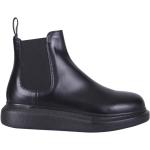Sorte Alexander McQueen Chelsea støvler i Læder Størrelse 40.5 til Damer på udsalg 