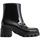 Sorte Gucci Ankelstøvler i Gummi Med elastik Hælhøjde 5 - 7 cm Størrelse 37 til Damer på udsalg 