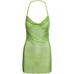 Grønne Sexet Korte Aftenkjoler med halterneck Størrelse XL til Damer på udsalg 