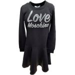 Sorte Korte MOSCHINO Love Moschino Vinter Kjoler i Fleece med rund udskæring Størrelse XL til Damer på udsalg 