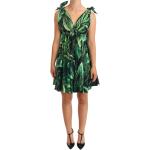 Grønne Korte Dolce & Gabbana Aftenkjoler i Bomuld Størrelse XL til Damer på udsalg 