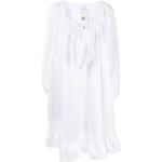 Hvide Patou Aftenkjoler i Bomuld med U-udskæring Størrelse XL til Damer på udsalg 