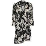 Sorte Elegant PINKO Aftenkjoler i Polyester med V-udskæring Med lange ærmer Størrelse XL med Blomstermønster til Damer på udsalg 