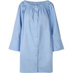 Blå Korte Stine Goya Økologiske Bæredygtige Aftenkjoler i Bomuld Med lange ærmer Størrelse XL til Damer 