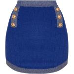 Mørkeblå Korte BALMAIN Korte nederdele Asymmetrisk Størrelse XL til Damer på udsalg 