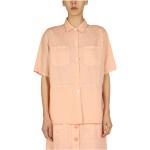 Pinke ASPESI Kortærmede skjorter med korte ærmer Størrelse XL til Damer 