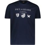 Blå Elegant PAUL & SHARK Økologiske Kortærmede t-shirts i Jersey Størrelse XXL til Herrer på udsalg 