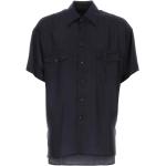 Blå Armani Giorgio Armani Kortærmede skjorter med korte ærmer Størrelse XL til Herrer på udsalg 