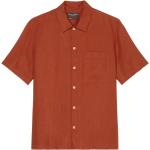 Røde Casual Marc O'Polo Sommer Kortærmede skjorter i Hør med korte ærmer Størrelse XL til Herrer 