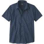 Blå Patagonia Økologiske Bæredygtige Kortærmede skjorter i Bomuld med korte ærmer Størrelse XL til Herrer 