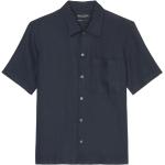 Blå Casual Marc O'Polo Sommer Kortærmede skjorter i Hør med korte ærmer Størrelse XL til Herrer 