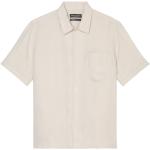 Brune Casual Marc O'Polo Sommer Kortærmede skjorter i Hør med korte ærmer Størrelse XL til Herrer 