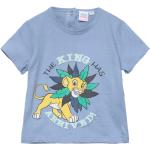 Short-Sleeved T-Shirt Tops T-Kortærmet Skjorte Blue Løvernes Konge