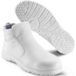 Hvide Sika Sikkerhedsstøvler i Læder Med lynlåse S2 Størrelse 35 Åndbare til Herrer på udsalg 