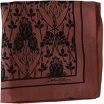 Brune Dolce & Gabbana Lommetørklæder i Silke Størrelse XL med Blomstermønster til Herrer på udsalg 