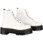 Hvide Dr. Martens Plateau støvler i Læder Med lynlåse Størrelse 41 til Damer på udsalg 