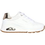 Hvide Skechers Herresneakers i Mesh Størrelse 32 