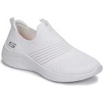 Hvide Skechers Ultra Flex Loafers Hælhøjde op til 3 cm Størrelse 37 til Damer 