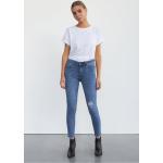 Blå 25 Bredde 34 Længde Skinny jeans i Bomuld Med huller Størrelse XL til Damer 