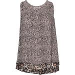Sleeveless Viscose Printed Top In A Mix Of Animal Prints Scotch & Soda Patterned