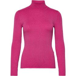 Slflydia Ls Knit Rollneck Lurex B Tops Knitwear Turtleneck Pink Selected Femme
