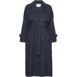 Blå Selected Femme Trench coats i Uld Størrelse XL til Damer 