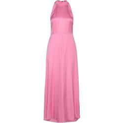 Slfregina Halterneck Ankle Dress B Maxikjole Festkjole Pink Selected Femme