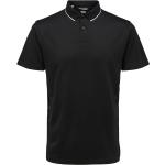 Sorte Selected Homme Kortærmede polo shirts med korte ærmer Størrelse XL til Herrer 