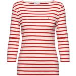 Tommy Hilfiger Økologiske Langærmede t-shirts i Bomuld med bådudskæring Med lange ærmer Størrelse XL til Damer 