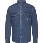 Blå Calvin Klein Jeans Denim skjorter i Denim Størrelse XL 