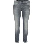Grå DONDUP Lavtaljede jeans i Bomuld Størrelse XL med Stretch til Damer på udsalg 