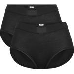 Sloggi Double Comfort Maxi 2P Lingerie Panties High Waisted Panties Black Sloggi