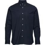 Costom Tailored Fit Small Owl Oxfor Tops Shirts Casual Navy Knowledge Cotton Apparel
