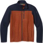Smartwool Mens Hudson Trail Fleece Full Zip Jacket (Blå (DEEP NAVY/PICANTE) Small)
