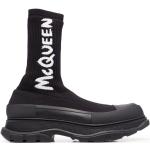 Sorte Alexander McQueen Chunky Sneakers i Læder Størrelse 42.5 til Herrer på udsalg 