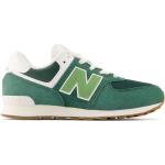Grønne New Balance Sneakers med velcro i Ruskind Med snøre Størrelse 29 til Drenge på udsalg 