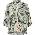 Grønne Soaked in Luxury Bæredygtige Langærmede skjorter Med 3/4 ærmer Størrelse XL til Damer på udsalg 