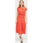 Røde Midi Soaked in Luxury Bæredygtige Sommer Sommerkjoler Størrelse XL til Damer på udsalg 