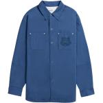 Blå KENZO Herreskjorter Størrelse XL på udsalg 
