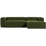 Grønne Kave Home Chaiselong sofaer i Polyester til 3 Personer på udsalg 