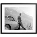 Sonic Editions Framed Connery And His Aston Martin