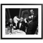 Sorte Frank Sinatra SONIC EDITIONS Billedrammer i Akrylglas 