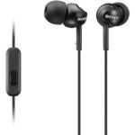 Sony MDR-EX110AP In Ear hovedtelefoner kabelbundet Sort Headset